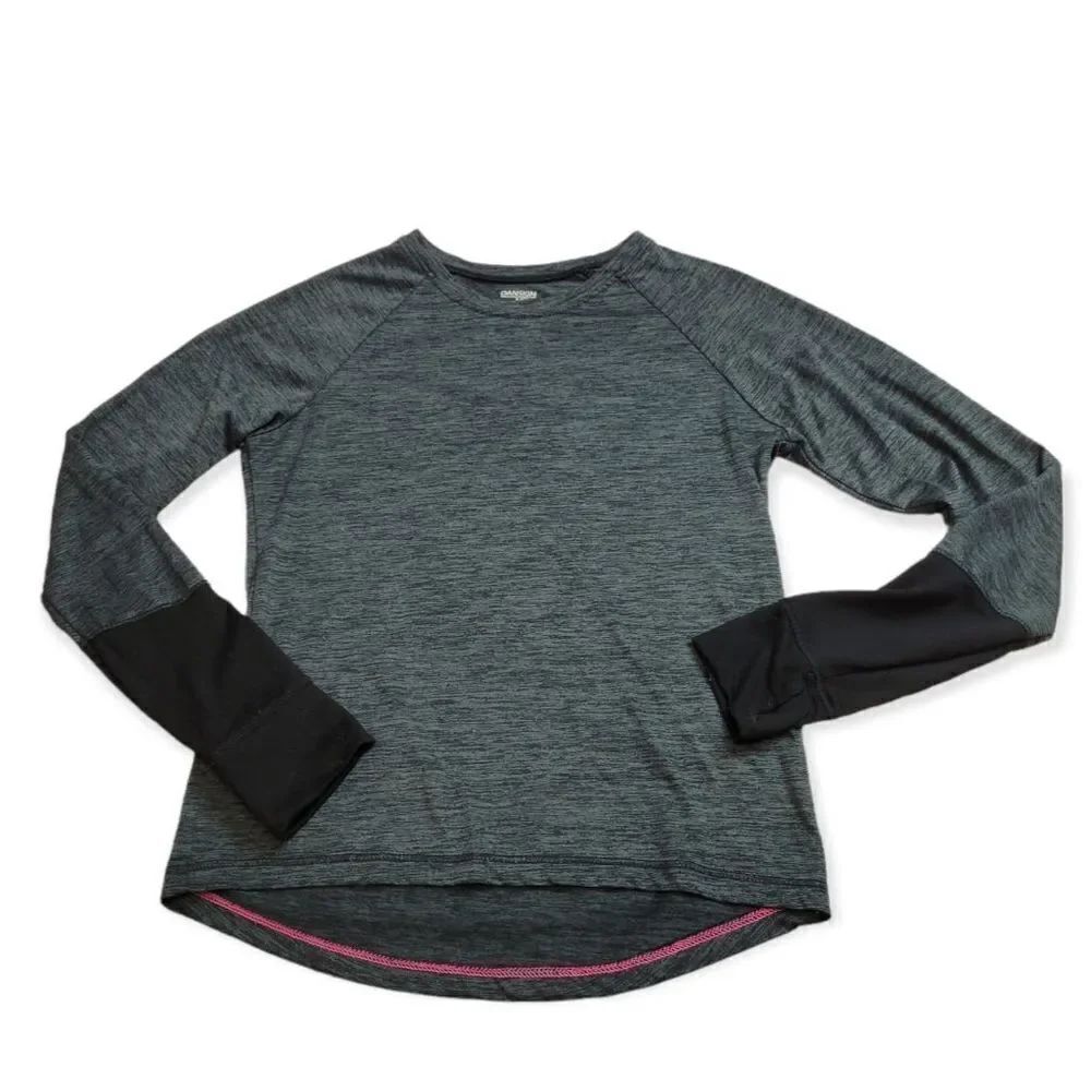 Danskin Now dri-more shirt with thumb holes L10/12